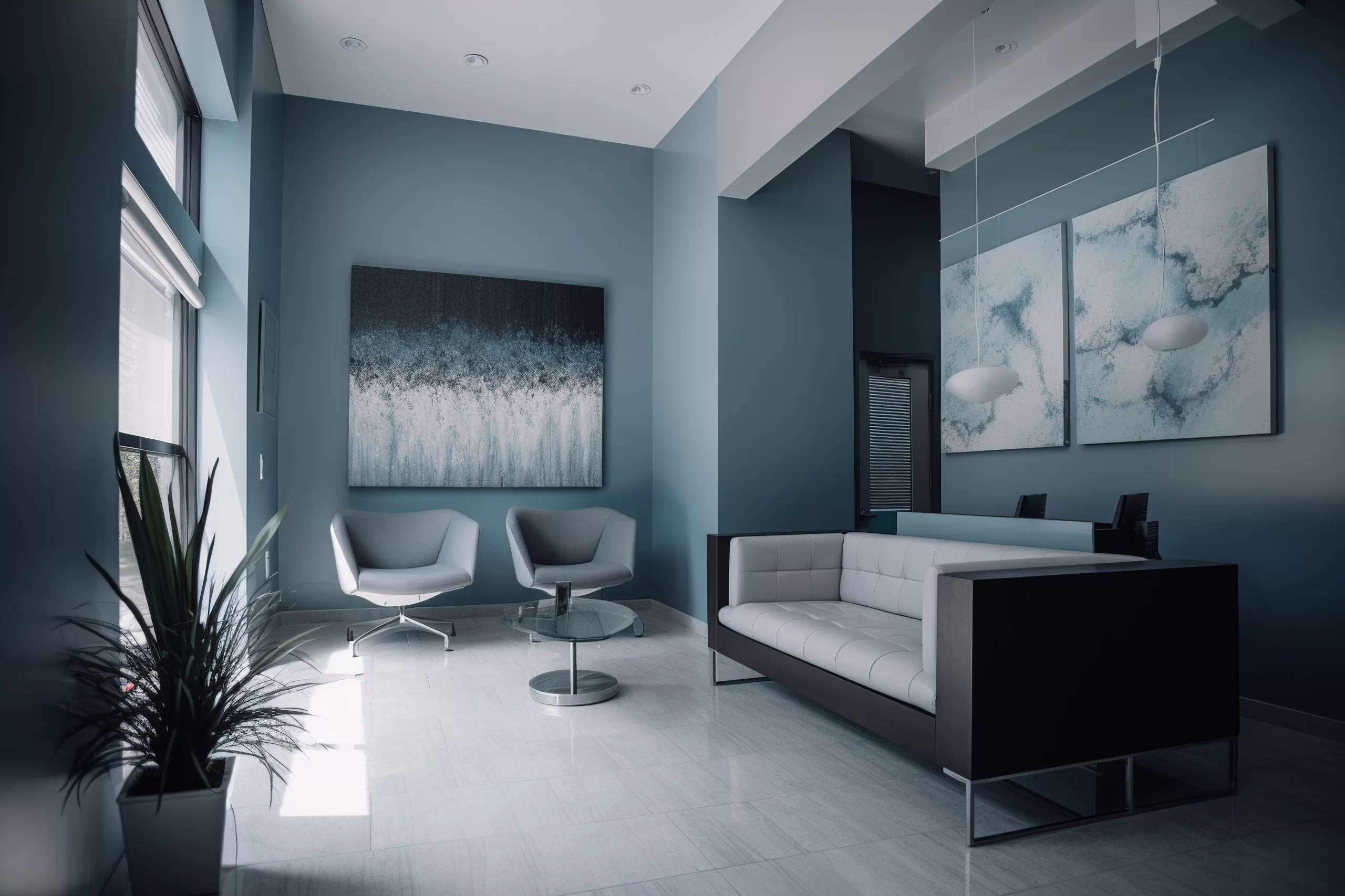 blue gray white color interior design ideas